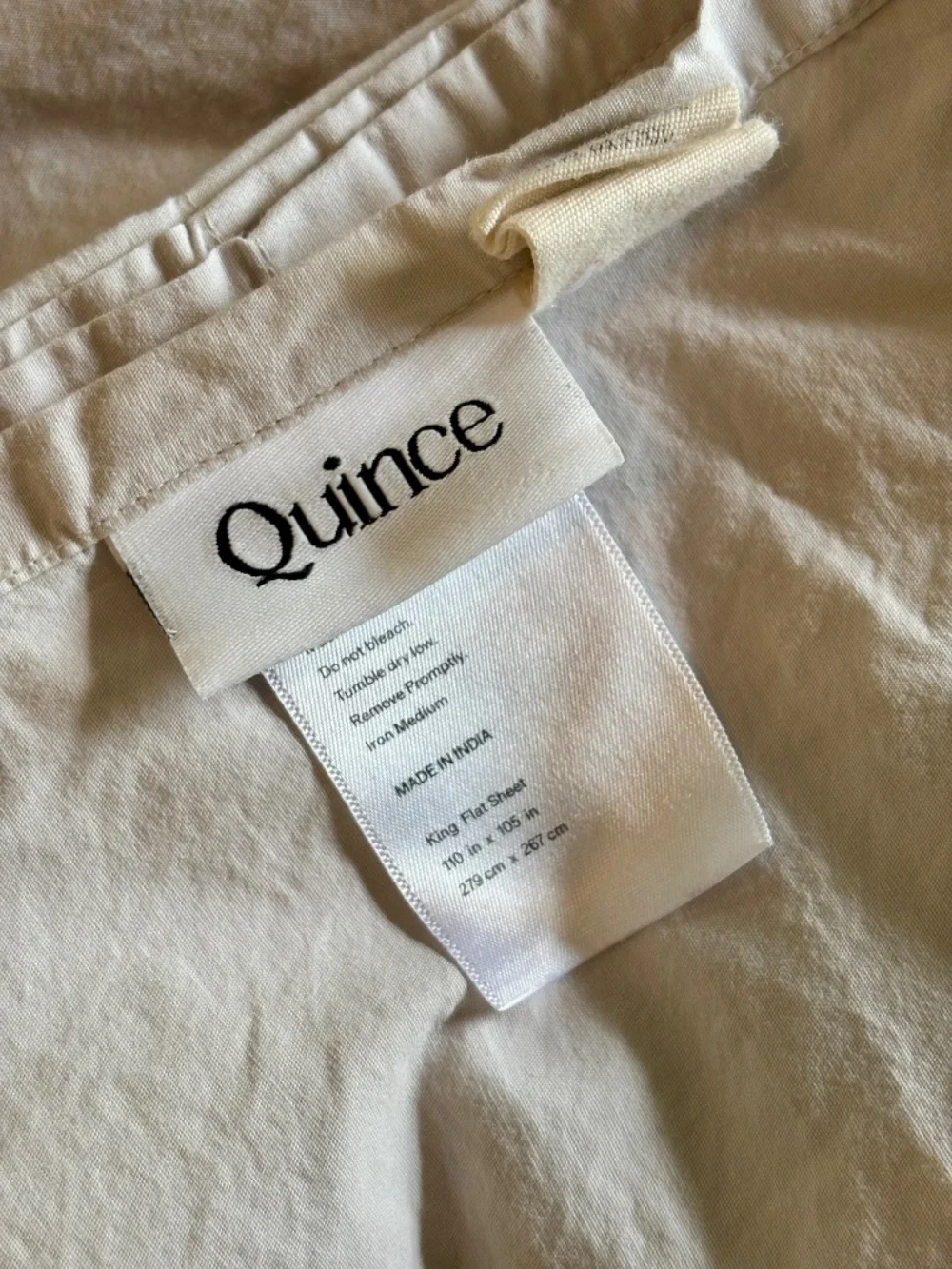 Quince Organic Crisp Percale Sheet Set - King